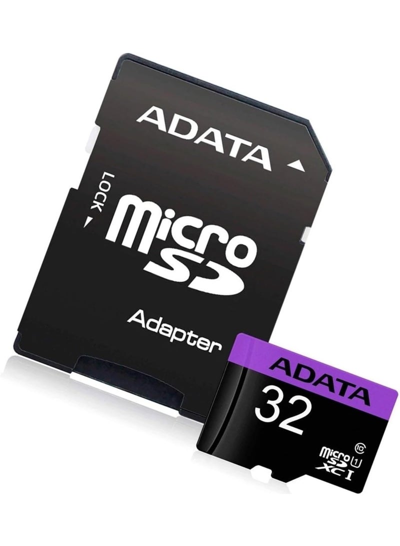 أداتا بطاقة ذاكرة ADATA Premier microSDHC UHS-I Class10 بسعة 32 جيجابايت مع محول - Image 3
